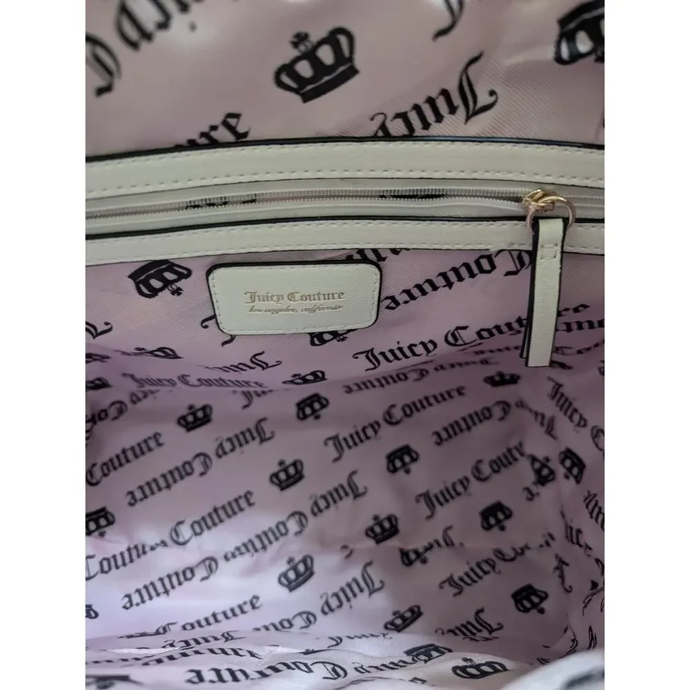 Juicy Couture Sweet N Juicy Apple Tote Yellow Terry Strawberry Bag Purse New